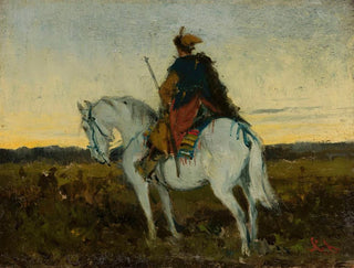 Jan Chemiski - Oriental rider on a white horse.webp