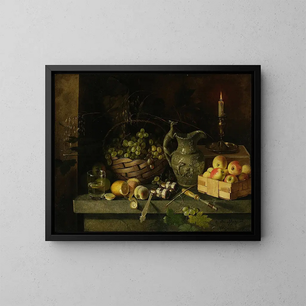 Nature morte avec une lorgnette - Jan Chrucki — framed artwork on a wall