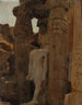 Fragment van een tempel in Luxor van de reis in Egypte - Jan Cybis — weergave van het kunstwerk