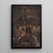 Golgotha - Jan Cybis — ingelijst kunstwerk aan de muur