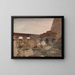 van het Karnak-tempel van Amon tijdens de reis in Egypte - Jan Cybis — ingelijst kunstwerk aan de muur