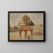 Tempel van Madras met het heilige bassin - Jan Cybis — ingelijst kunstwerk aan de muur