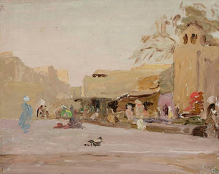 Jan Cigliski - Marketplace in Bukhara From the journey to Turkestan.webp