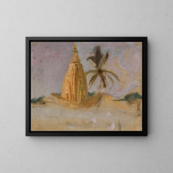 Mumbai, van de reis naar India - Jan Cybis — ingelijst kunstwerk aan de muur
