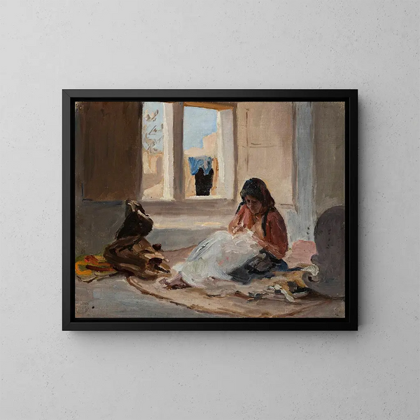 Nazareth, van de reis naar Palestina - Jan Cybis — ingelijst kunstwerk aan de muur