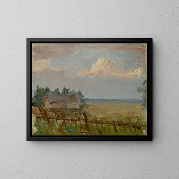 Studieën van het Noorden: De wolken van de witte nacht - Jan Cybis — ingelijst kunstwerk aan de muur