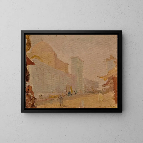 Oud Tachkent, van de reis naar Turkestan - Jan Cybis — ingelijst kunstwerk aan de muur