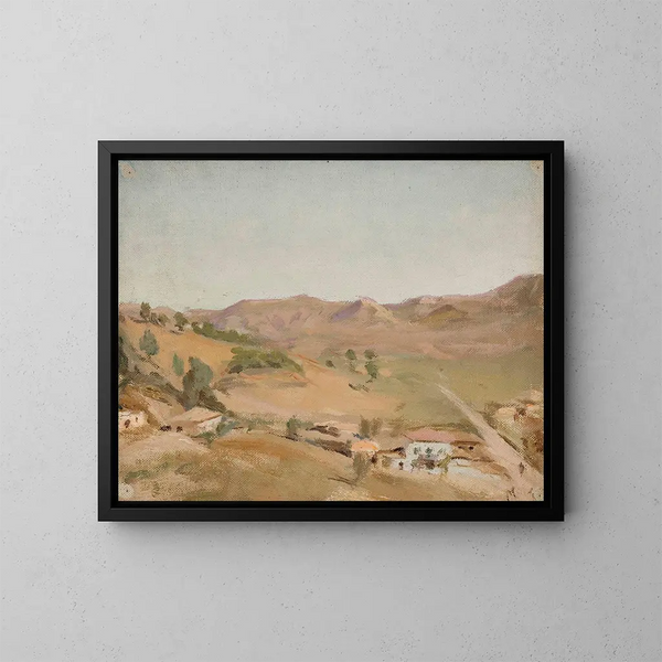Olympia schilderij, van de reis naar Griekenland - Jan Cybis — ingelijst kunstwerk aan de muur