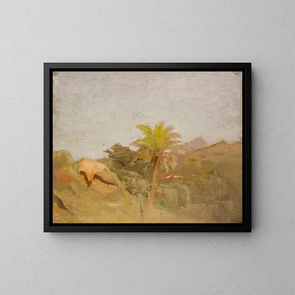 Palmier in Ceylon - Jan Cybis — ingelijst kunstwerk aan de muur