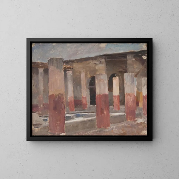 Pompeii - Jan Cybis — ingelijst kunstwerk aan de muur