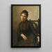 Portret van Helena Piltz née Rymowicz - Jan Cybis — ingelijst kunstwerk aan de muur