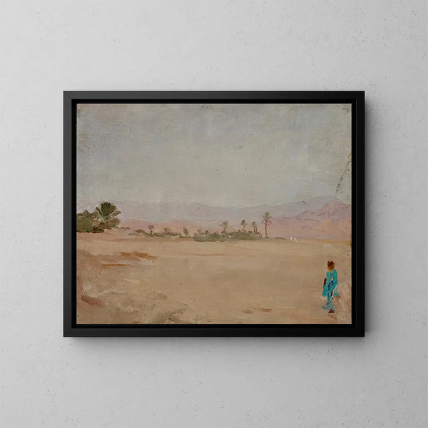Woestijn van de Sahara - Jan Cybis — ingelijst kunstwerk aan de muur