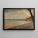 Sea at Yalta from the Crimea trip - Jan Cybis — framed artwork on a wall