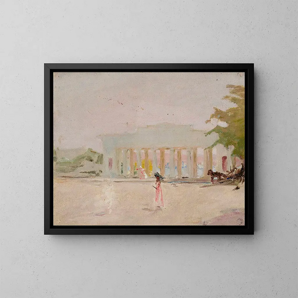 Quai des Comtes de Sébastopol, van de weg naar Turkestan - Jan Cybis — ingelijst kunstwerk aan de muur