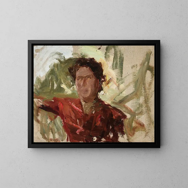 Zangeres Alina Dor - Jan Cybis — ingelijst kunstwerk aan de muur
