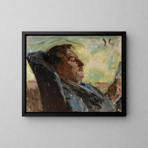 Zanger Yershov - Jan Cybis — ingelijst kunstwerk aan de muur