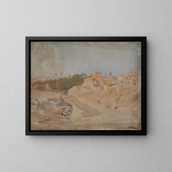 Spanje Elche - Jan Cybis — ingelijst kunstwerk aan de muur