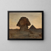Sphinx bij maanlicht, van de reis naar Egypte - Jan Cybis — ingelijst kunstwerk aan de muur