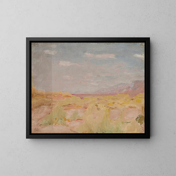 Aardeterras van de steppe, van de reis naar Turkestan - Jan Cybis — ingelijst kunstwerk aan de muur