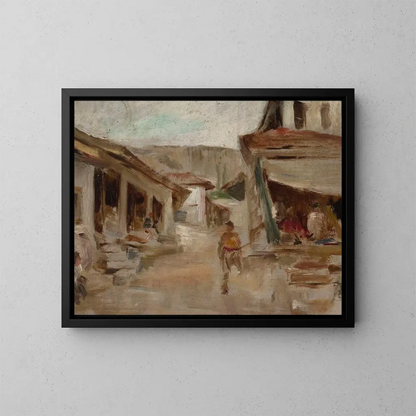 Bakhchisaray schilderij van de weg naar de Krim - Jan Cybis — ingelijst kunstwerk aan de muur