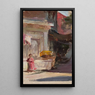 Jan Cigliski - Street fragment From the journey to Constantinople.webp