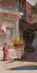 Fragment de rue du voyage à Constantinople - Jan Cybis — weergave van het kunstwerk