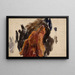 Study of a Dog's Head - Jan Cybis — framed artwork on a wall