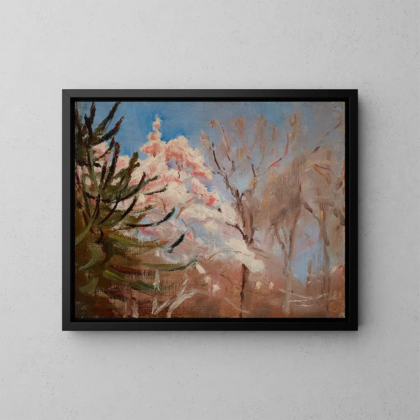 Lente in Sudak - Jan Cybis — ingelijst kunstwerk aan de muur