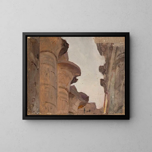 van het Capitale de temple du voyage en Égypte - Jan Cybis — ingelijst kunstwerk aan de muur