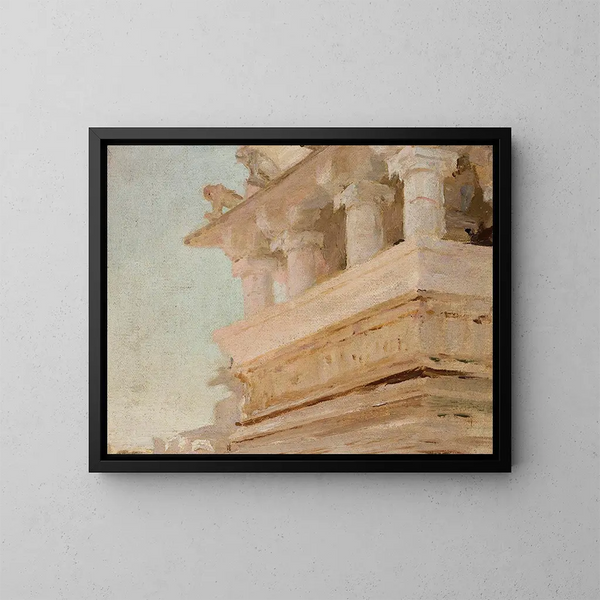 Tempel in Udaipur - Jan Cybis — ingelijst kunstwerk aan de muur