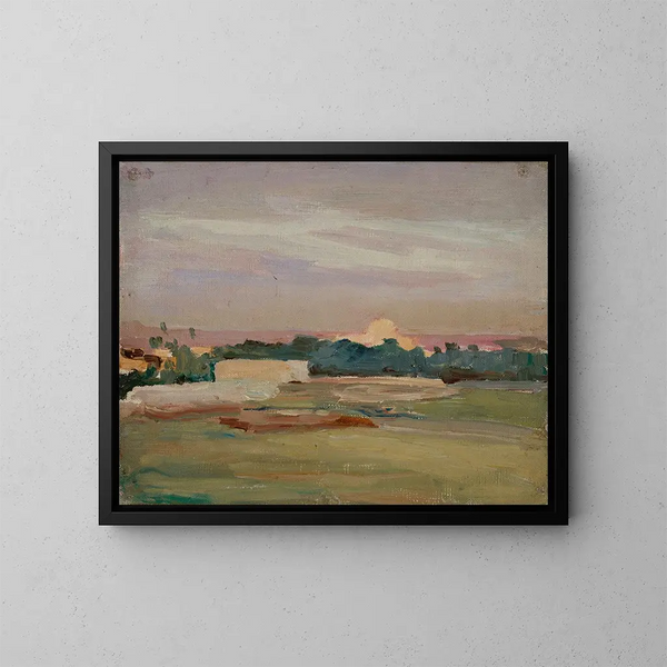 Le Sirocco - Jan Cybis — ingelijst kunstwerk aan de muur