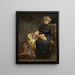 Two Sisters - Jan Cybis — framed artwork on a wall