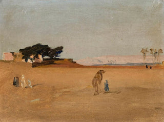 Jan Cigliski - View of the pyramids in the evening From the journey to Egypt.webp