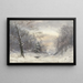 Landschapschilderij van de winter - Jan Daniël Cornelis Carel Willem baron de Constant Rebecque — ingelijst kunstwerk aan de muur