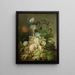 Natuurschilderij met bloemen en fruit - Jan Evert Morel — ingelijst kunstwerk aan de muur