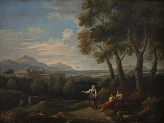 Jan Frans Van Bloemen - Landscape with a Genre Scene.webp