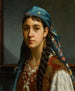Girl with Blue Scarf - Jan Frederik Pieter Portielje — artwork view