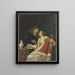 Oestersmaaltijd - Jan Frederik Schierecke — ingelijst kunstwerk aan de muur