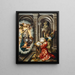 Saint Luke painting the Madonna - Jan Gossaert — framed artwork on a wall