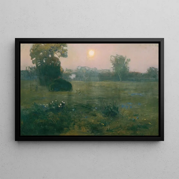 Lever de lune - Jan Grzegorz Stanisławski — ingelijst kunstwerk aan de muur
