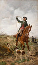 Een jacht op een hert - Jan Hamkens — weergave van het kunstwerk