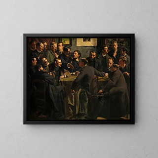 Een sessie van de Société des Arts Als Ik Kan - Jan Hendrik Luyten — ingelijst kunstwerk aan de muur
