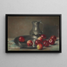 Natuurstudie met appels, bord en tinnen kruik - Jan Ingenhousz — ingelijst kunstwerk aan de muur