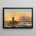 Amusement sur la glace - Jan Jacob Coenraad Spohler — framed artwork on a wall