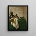 Pichet en tin en kom in zilver op een tafel - Jan Jansz den Uyl — ingelijst kunstwerk aan de muur