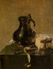 Natuurstudie met tinfles - Jan Jansz den Uyl — weergave van het kunstwerk