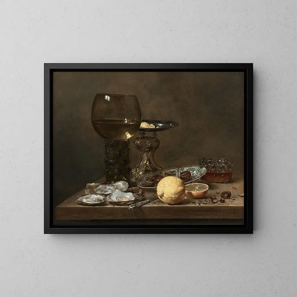Nature morte painting - Jan Jansz van de Velde III — framed artwork on a wall