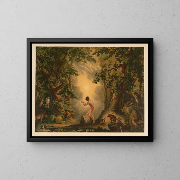 Gold Bible Painting of the Classics - Jan Ladislaw Skora — framed artwork on a wall