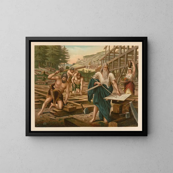 Gold Bible Painting of the Classics - Jan Ladislaw Skora — framed artwork on a wall