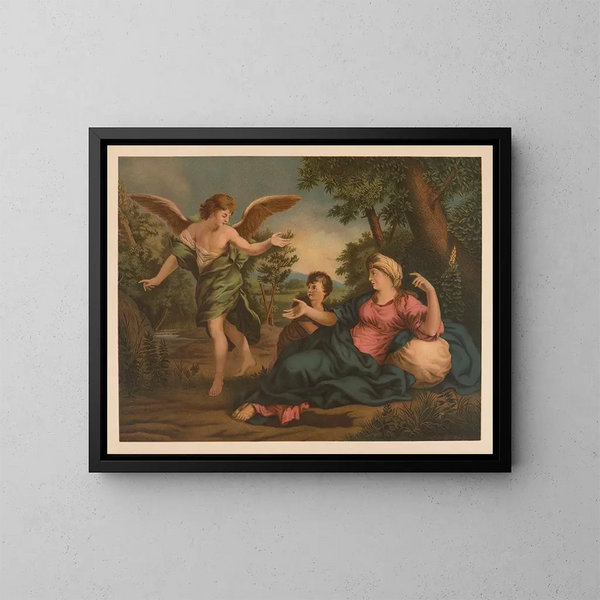 Golden Bible Painting of the Classics - Jan Ladislaw Skora — framed artwork on a wall